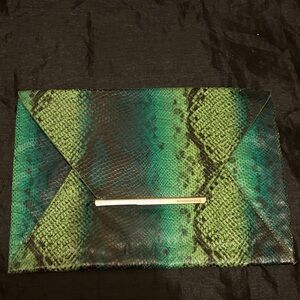 Green and Black Reptile Style Clutch